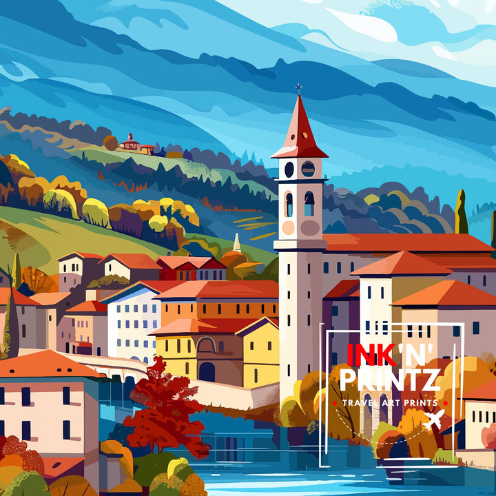 Sarajevo Bosnia and Herzegovina Travel Print Wall Decor Wall Art Sarajevo Wall Hanging Home Décor Sarajevo Gift Art Lovers Balkan Art Lover