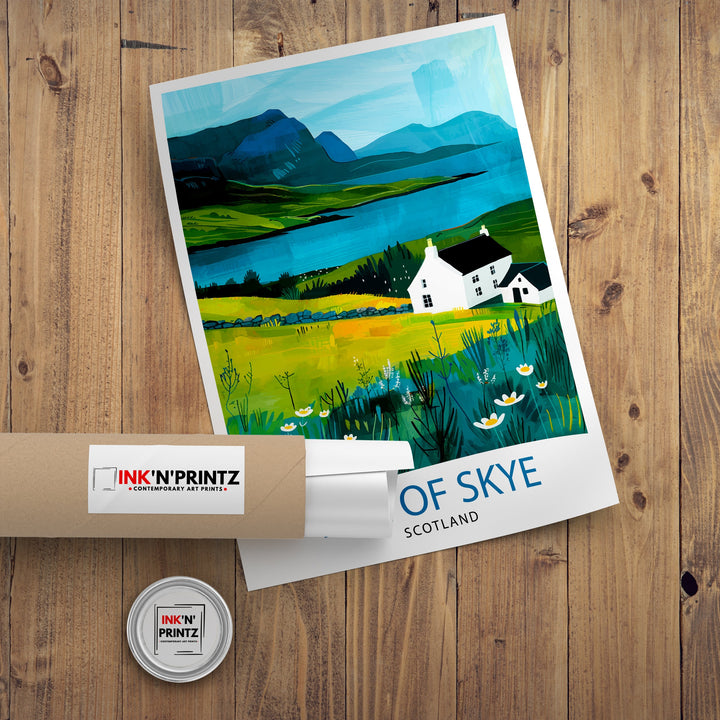 Isle of Skye Scotland Travel Print Wall Decor Wall Art Isle of Skye Wall Hanging Home Décor Isle of Skye Gift Art Lovers Scottish Art Lover