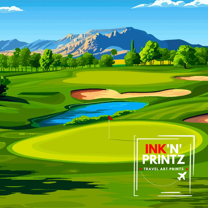 TPC Scottsdale Golf Course Arizona Travel Poster