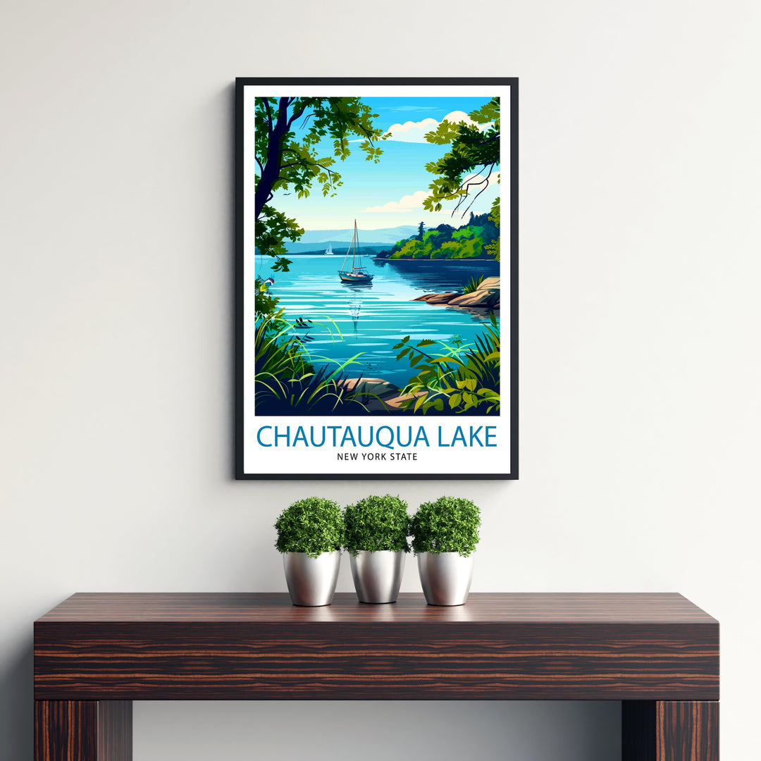 Chautauqua Lake New York Travel Poster