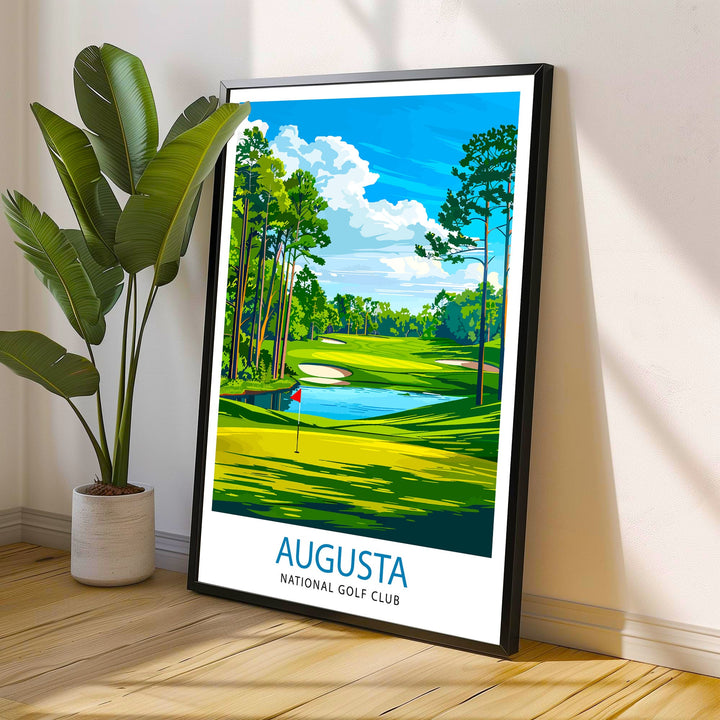 Augusta National Golf Club Georgia Travel Poster