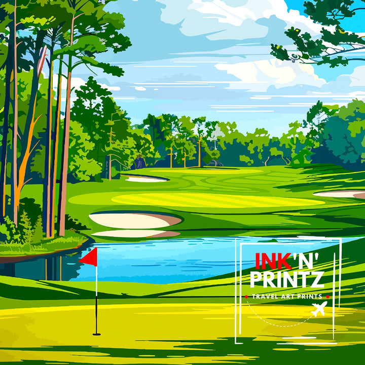 Augusta National Golf Club Georgia Travel Poster