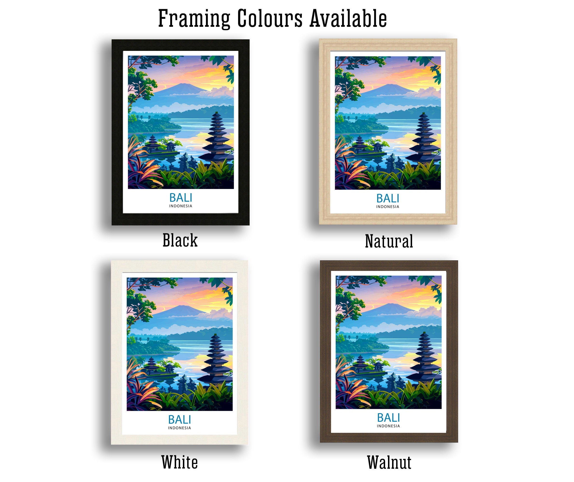 Bali Indonesia Travel Print Wall Decor Wall Art Bali Wall Hanging Home Décor Bali Gift Art Lovers Indonesia Art Lover Gift Print Art