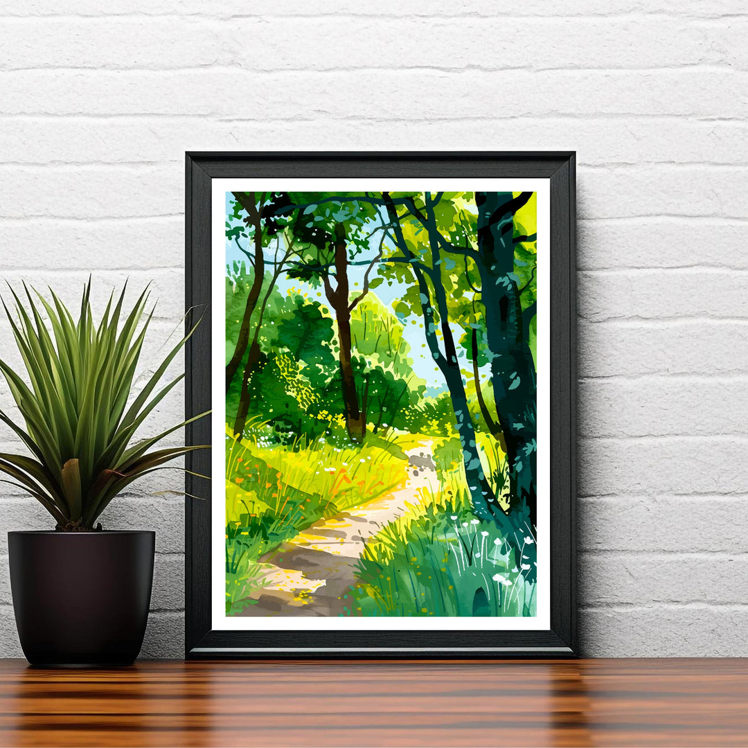 Richmond Park London Travel Print Wall Decor Wall Art Richmond Park Wall Hanging Home Décor Richmond Park Gift Art Lovers British