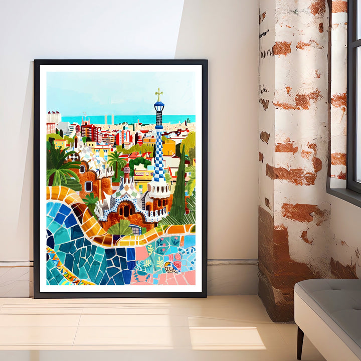 Barcelona Spain Travel Poster