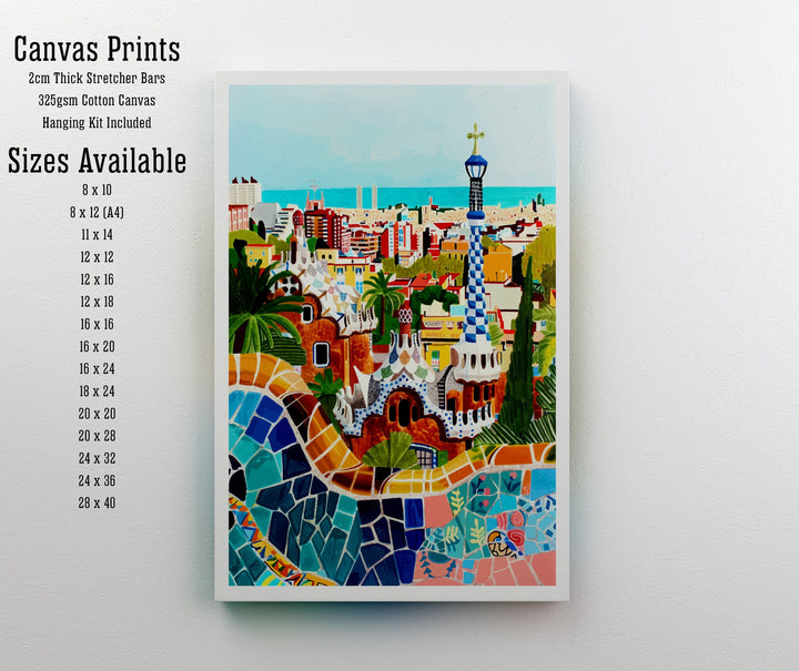 Barcelona Spain Travel Print Wall Decor Wall Art Barcelona Wall Hanging Home Décor Barcelona Gift Art Lovers Spanish Art Lover Gift