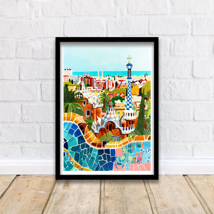 Barcelona Spain Travel Poster