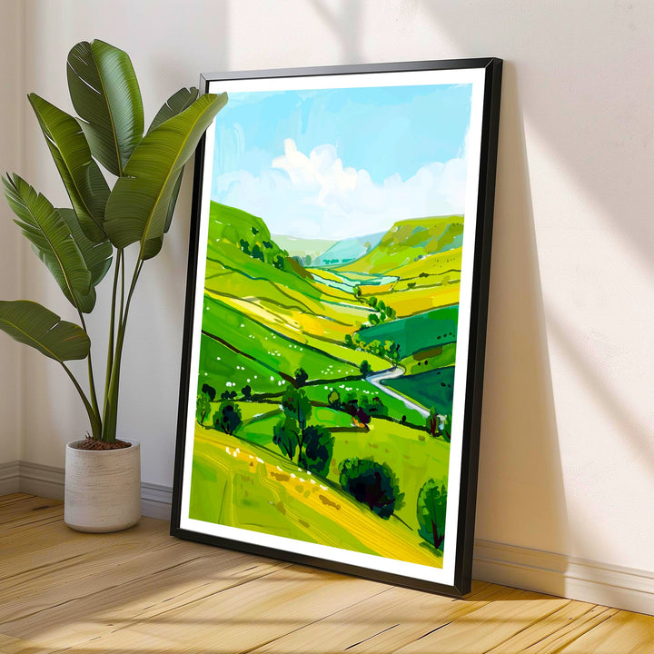 Yorkshire Dales Travel Print Wall Decor Wall Art Yorkshire Dales Wall Hanging Home Décor Yorkshire Dales Gift Art Lovers British Art Lover