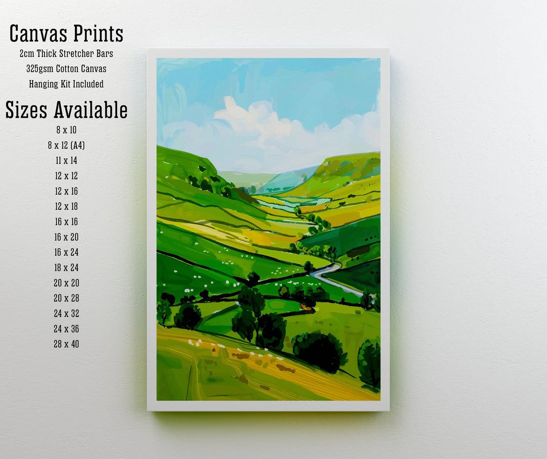 Yorkshire Dales Travel Print Wall Decor Wall Art Yorkshire Dales Wall Hanging Home Décor Yorkshire Dales Gift Art Lovers British Art Lover