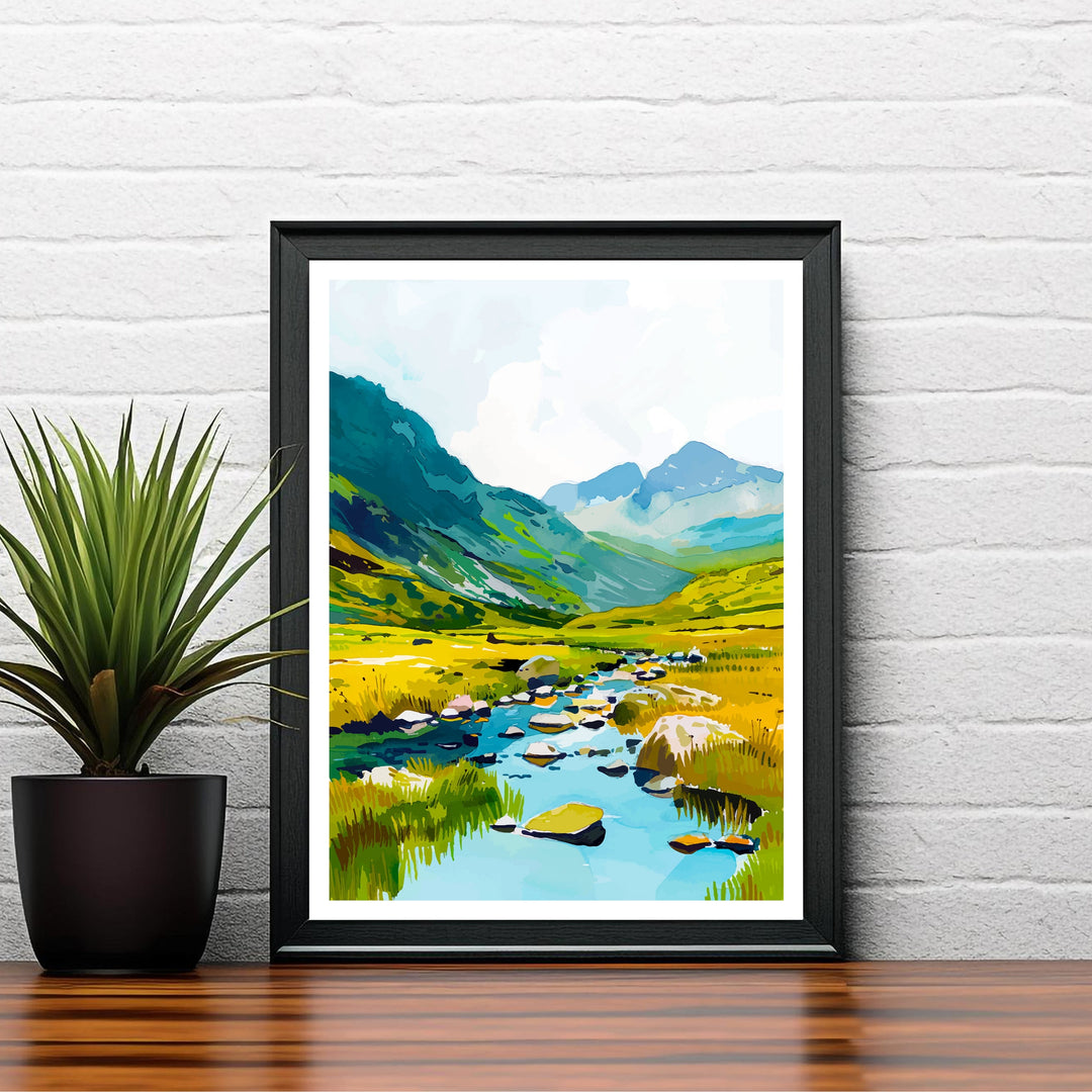 Snowdonia National Park Wales Travel Print Wall Decor Wall Art Snowdonia Wall Hanging Home Décor Snowdonia Gift Art Lovers Welsh Art