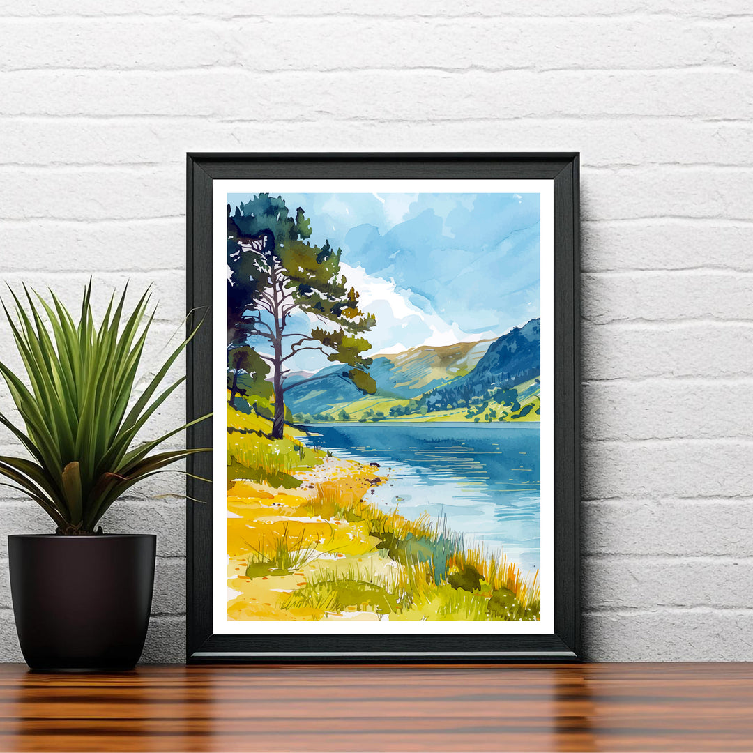 Ullswater Lake District Travel Print Wall Decor Wall Art Ullswater Wall Hanging Home Décor Ullswater Gift Art Lovers British Art Lover