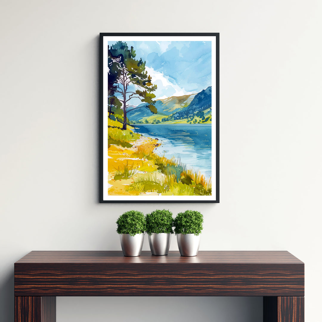 Ullswater Lake District Travel Poster