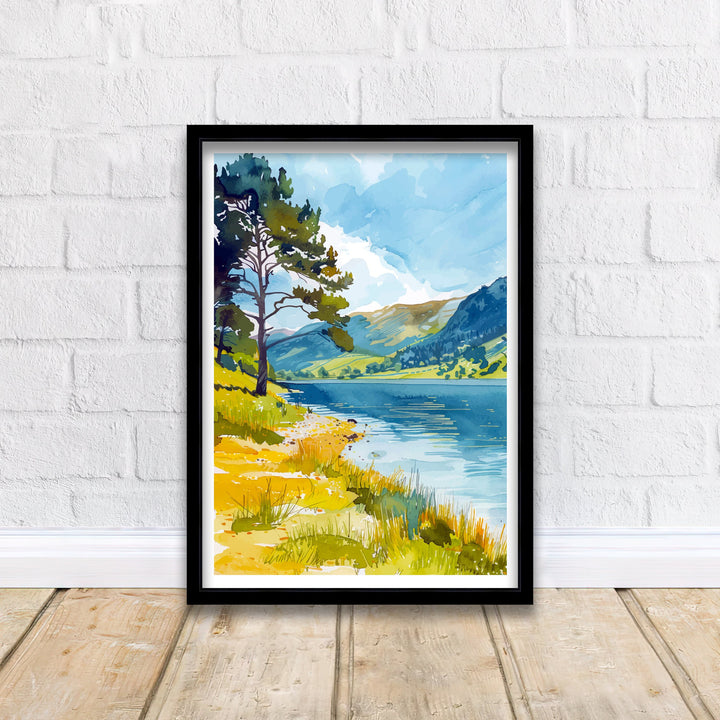 Ullswater Lake District Travel Poster