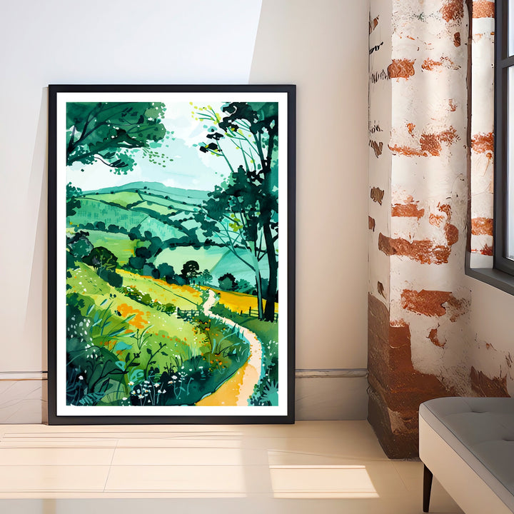 Wenlock Edge Shropshire Travel Print Wall Decor Wall Art Wenlock Edge Wall Hanging Home Décor Wenlock Edge Gift Art Lovers British Art Lover