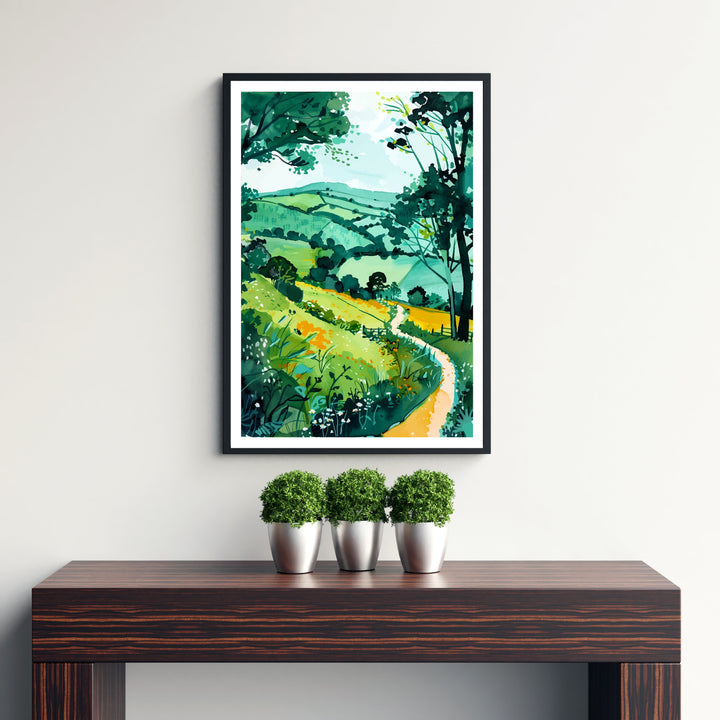 Wenlock Edge Shropshire Travel Poster