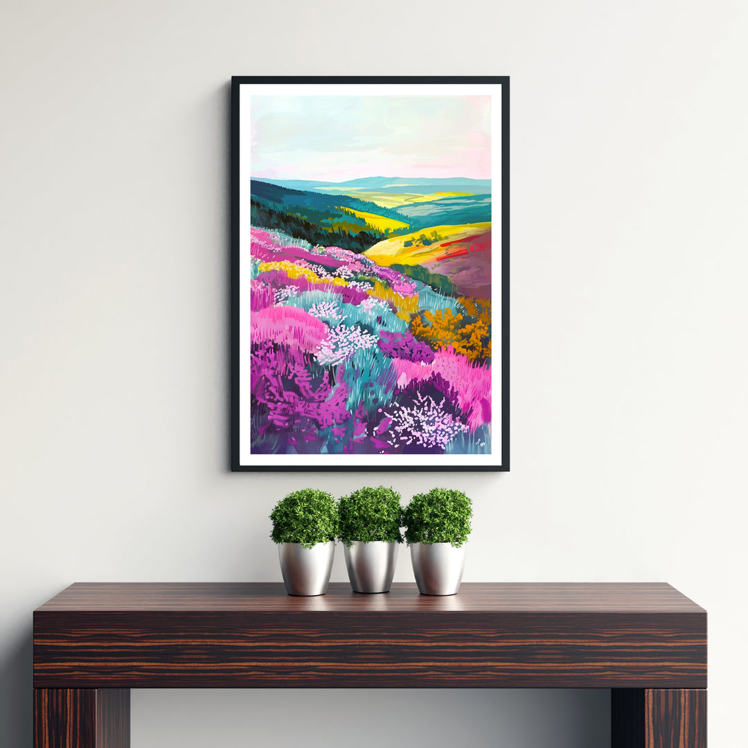 Quantock Hills Somerset Travel Print Wall Decor Wall Art Quantock Hills Wall Hanging Home Décor Quantock Hills Gift Art Lovers British Art