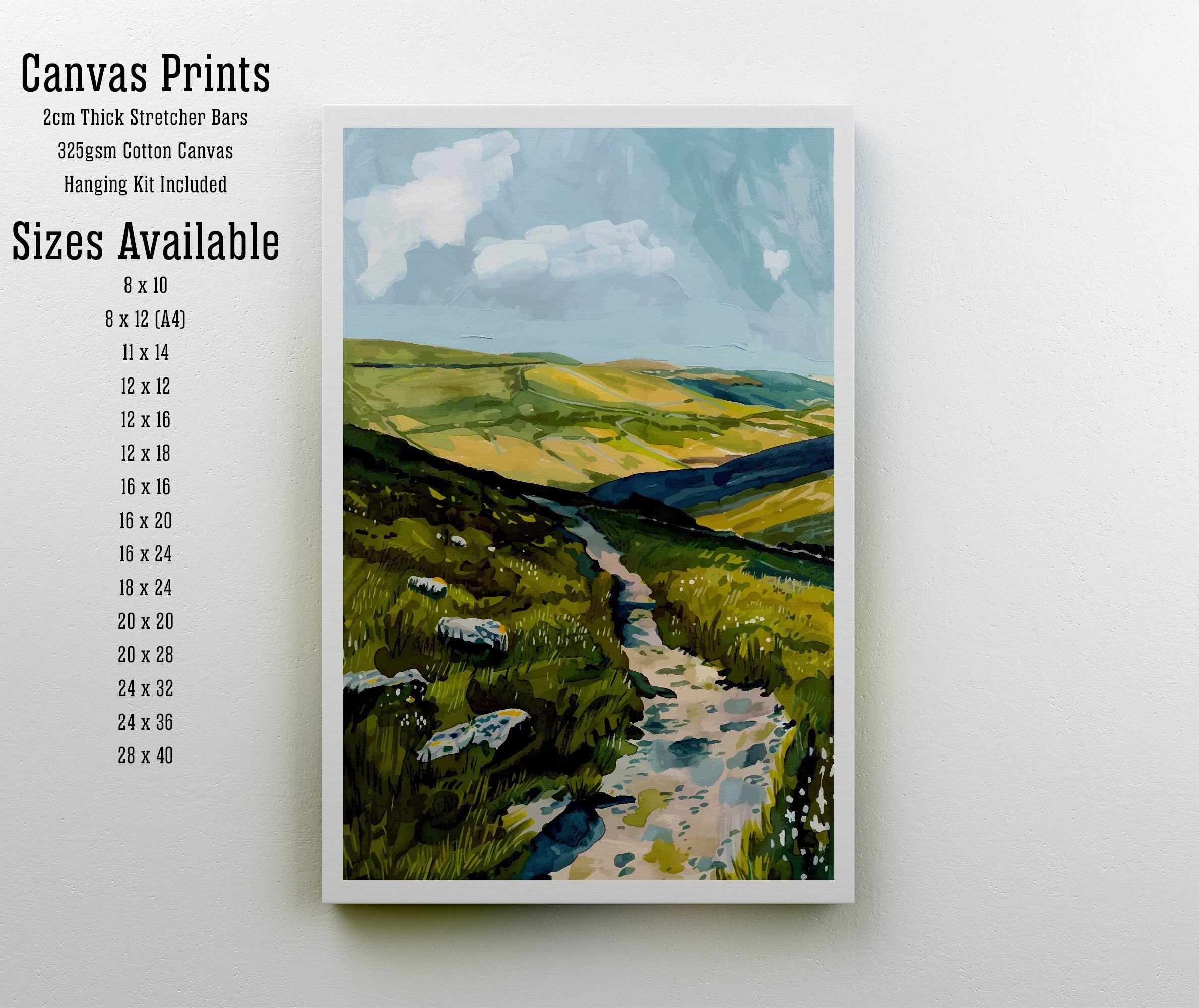 Preseli Hills Wales Travel Poster