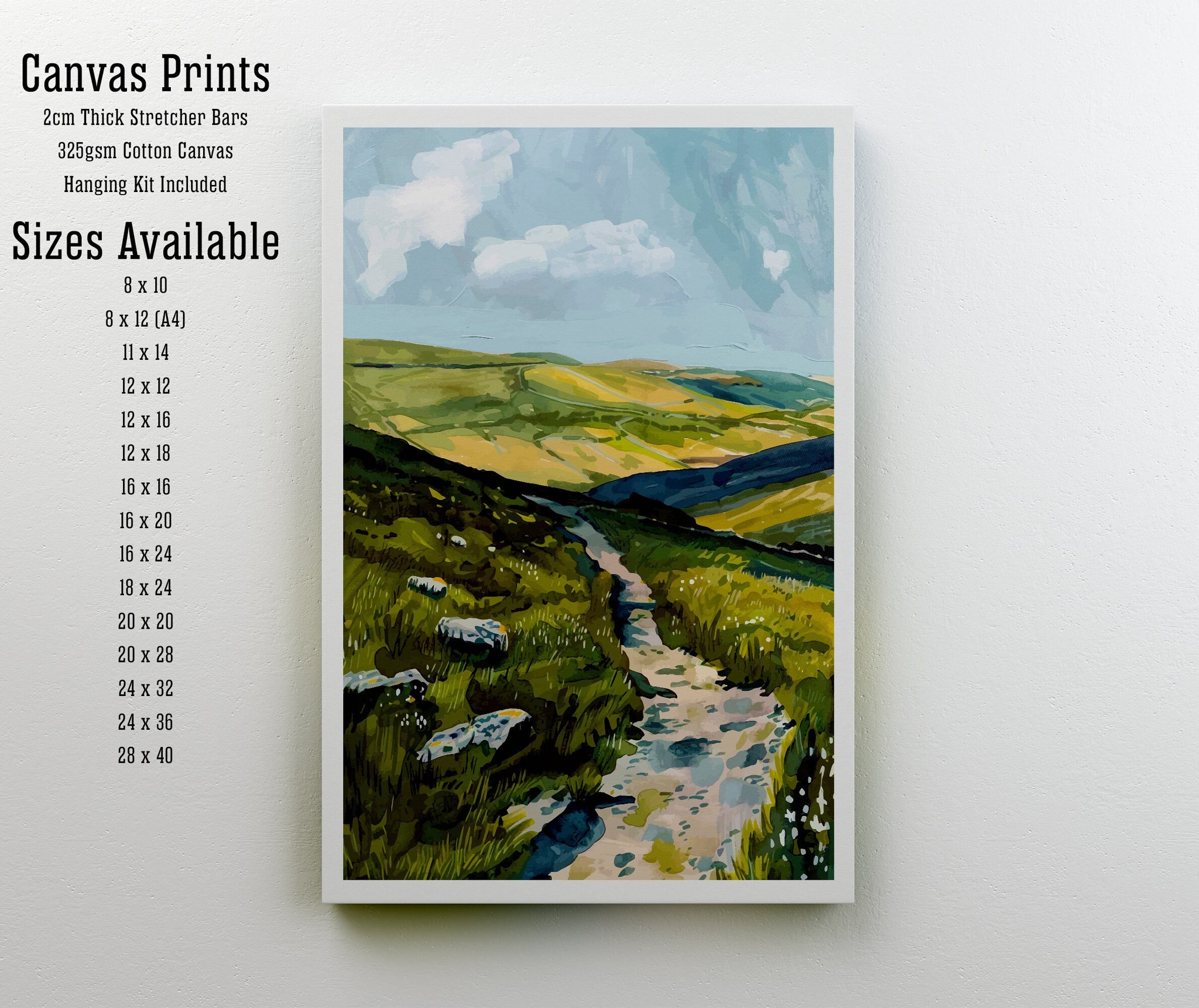 Preseli Hills Wales Travel Poster