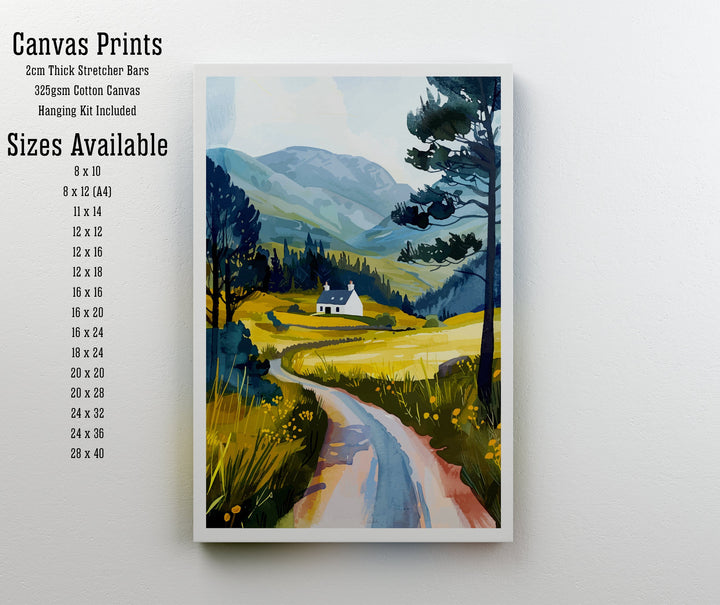 Glen Affric Scotland Travel Print Wall Decor Wall Art Glen Affric Wall Hanging Home Décor Glen Affric Gift Art Lovers Scottish