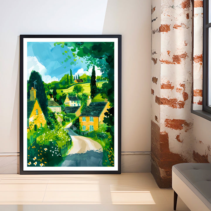 Cotswolds England Travel Print Wall Decor Wall Art Cotswolds Wall Hanging Home Décor Cotswolds Gift Art Lovers British Art Lover Gift