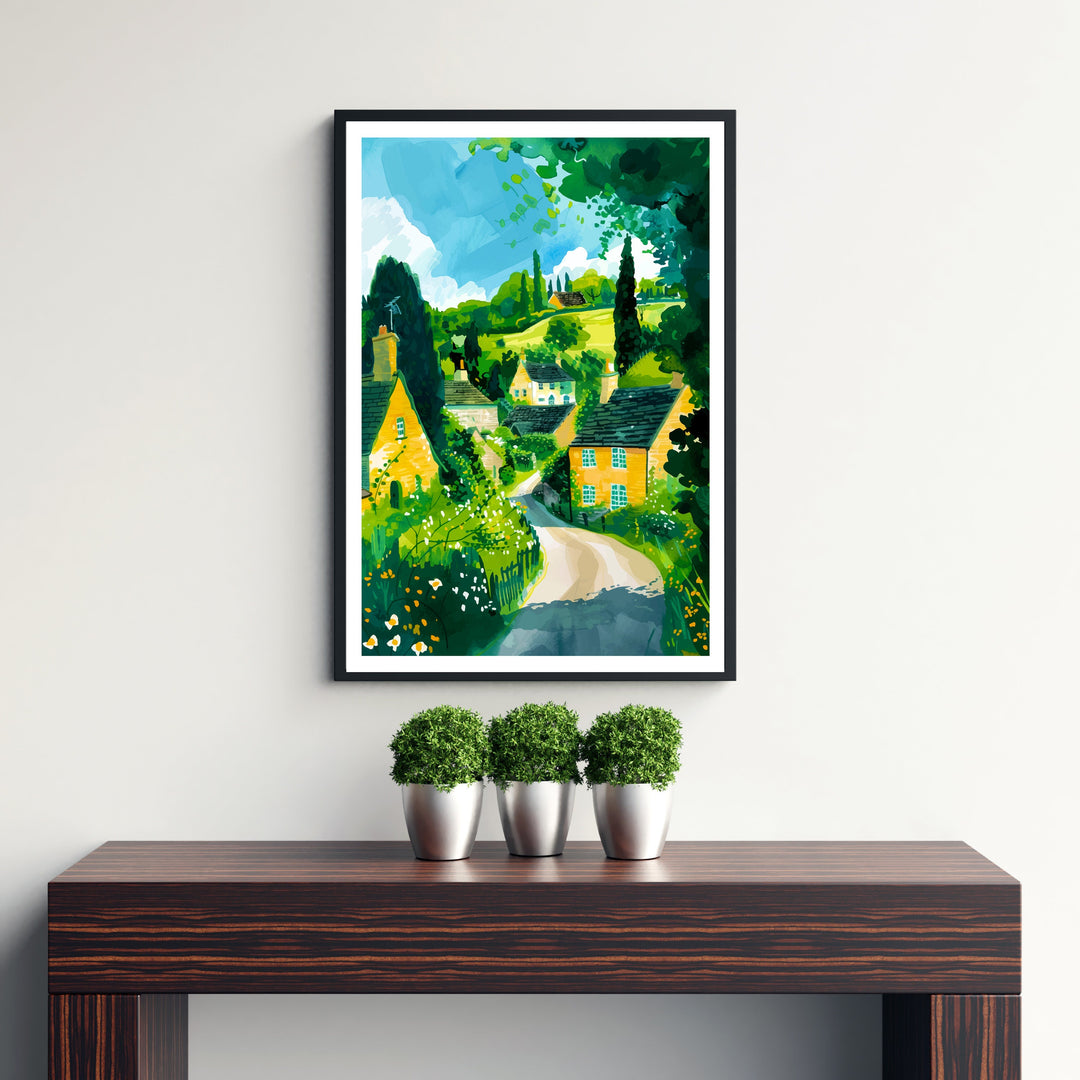 Cotswolds England Travel Poster