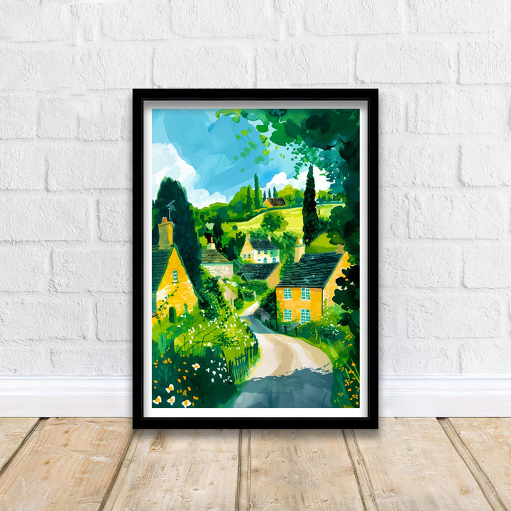 Cotswolds England Travel Print Wall Decor Wall Art Cotswolds Wall Hanging Home Décor Cotswolds Gift Art Lovers British Art Lover Gift