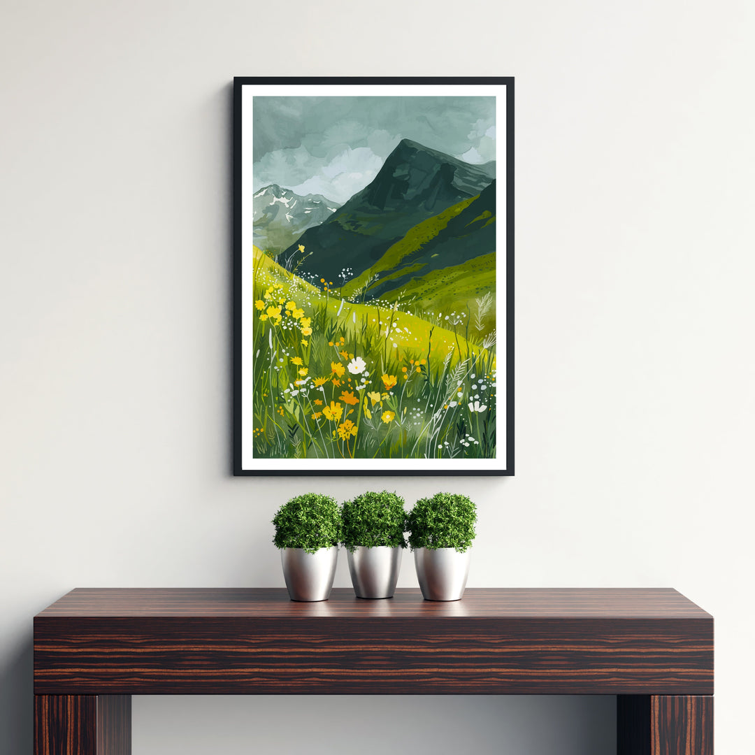 Aonach Mor Scottish Highlands Travel Poster