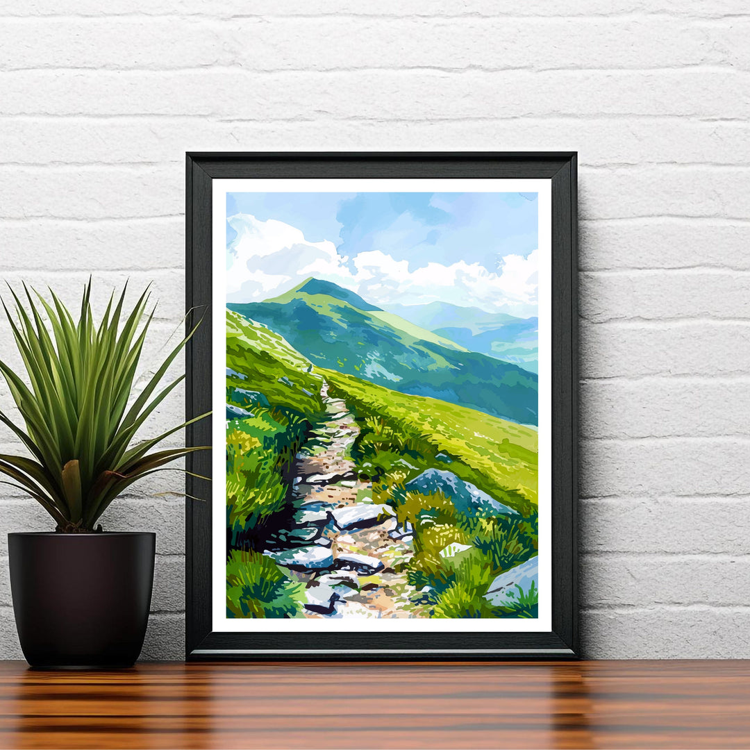 Blencathra Lake District Travel Print Wall Decor Wall Art Blencathra Wall Hanging Home Décor Blencathra Gift Art Lovers British Art Lover