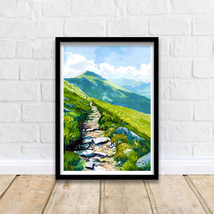 Blencathra Lake District Travel Poster