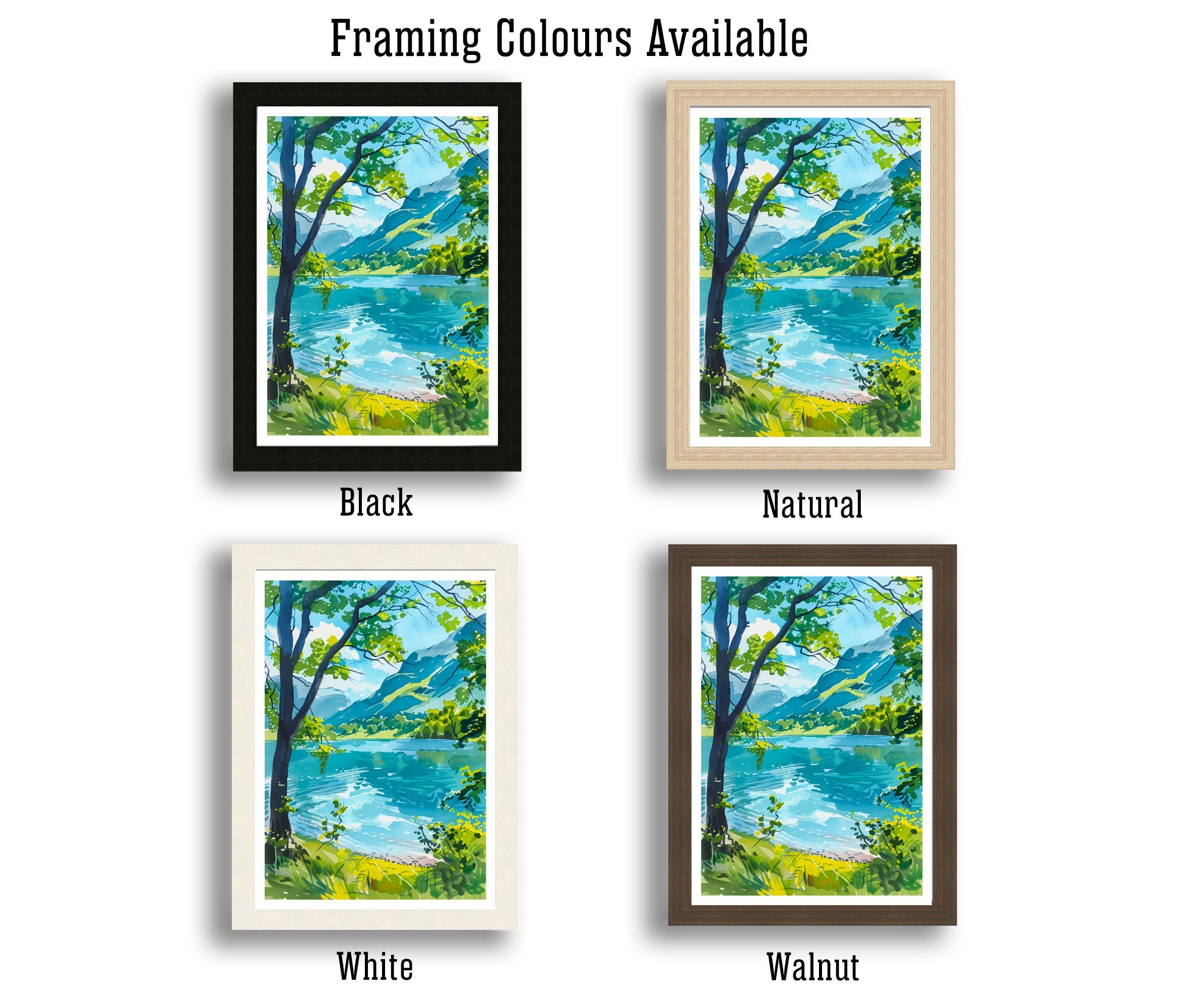 Buttermere Lake District Travel Poster