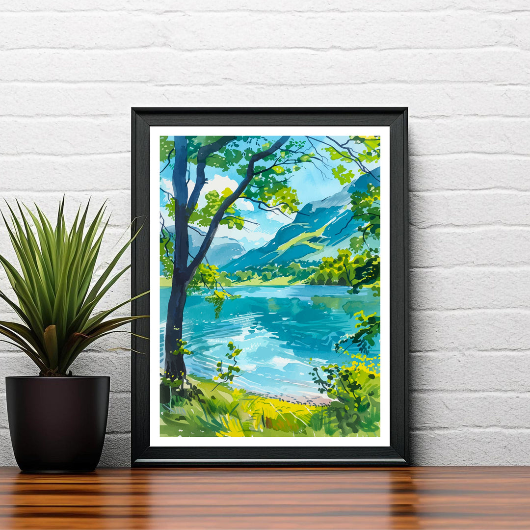 Buttermere Lake District Travel Print Wall Decor Wall Art Buttermere Wall Hanging Home Décor Buttermere Gift Art Lovers British Art Lover