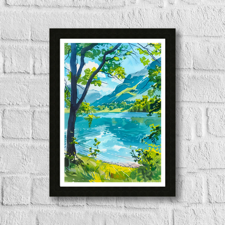 Buttermere Lake District Travel Print Wall Decor Wall Art Buttermere Wall Hanging Home Décor Buttermere Gift Art Lovers British Art Lover