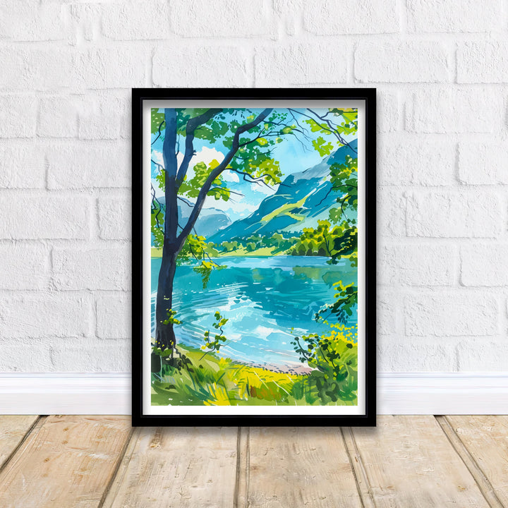 Buttermere Lake District Travel Print Wall Decor Wall Art Buttermere Wall Hanging Home Décor Buttermere Gift Art Lovers British Art Lover