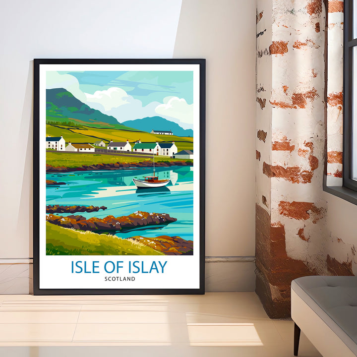 Isle of Islay Scotland Travel Print Wall Decor Wall Art Isle of Islay Wall Hanging Home Décor Isle of Islay Gift Art Lovers Scottish Art