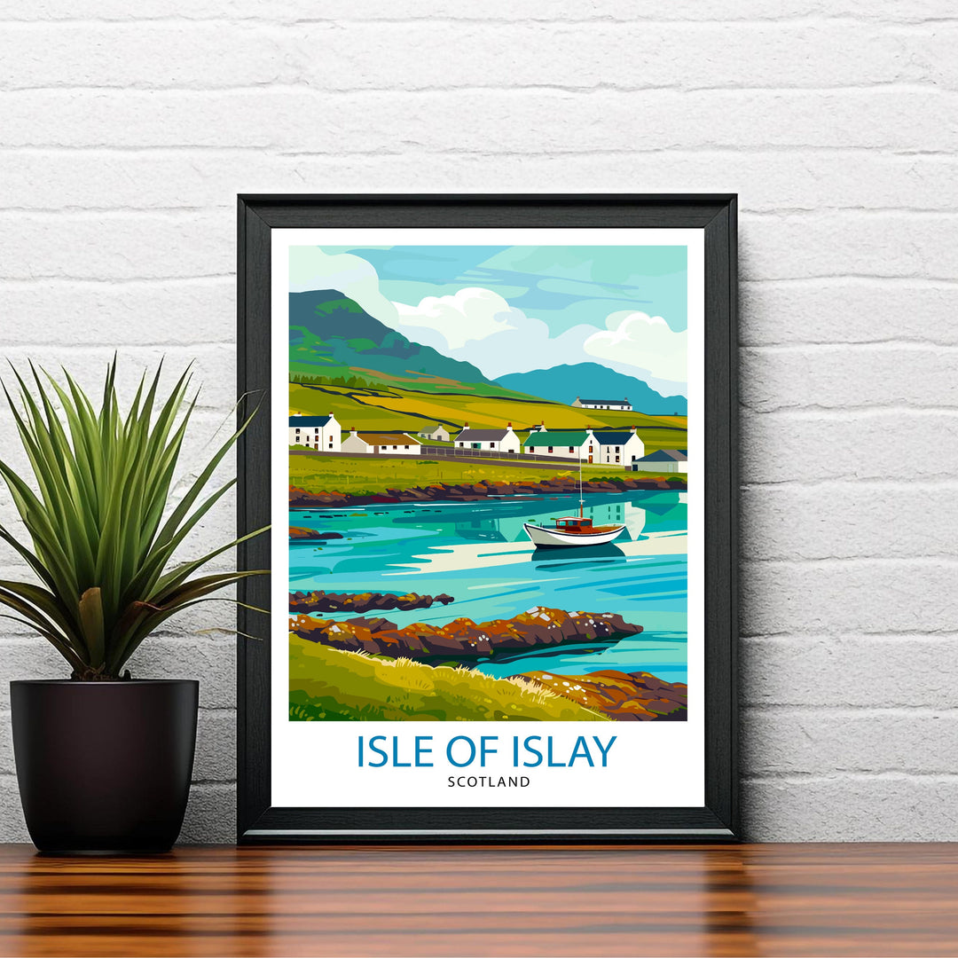 Isle of Islay Scotland Travel Poster