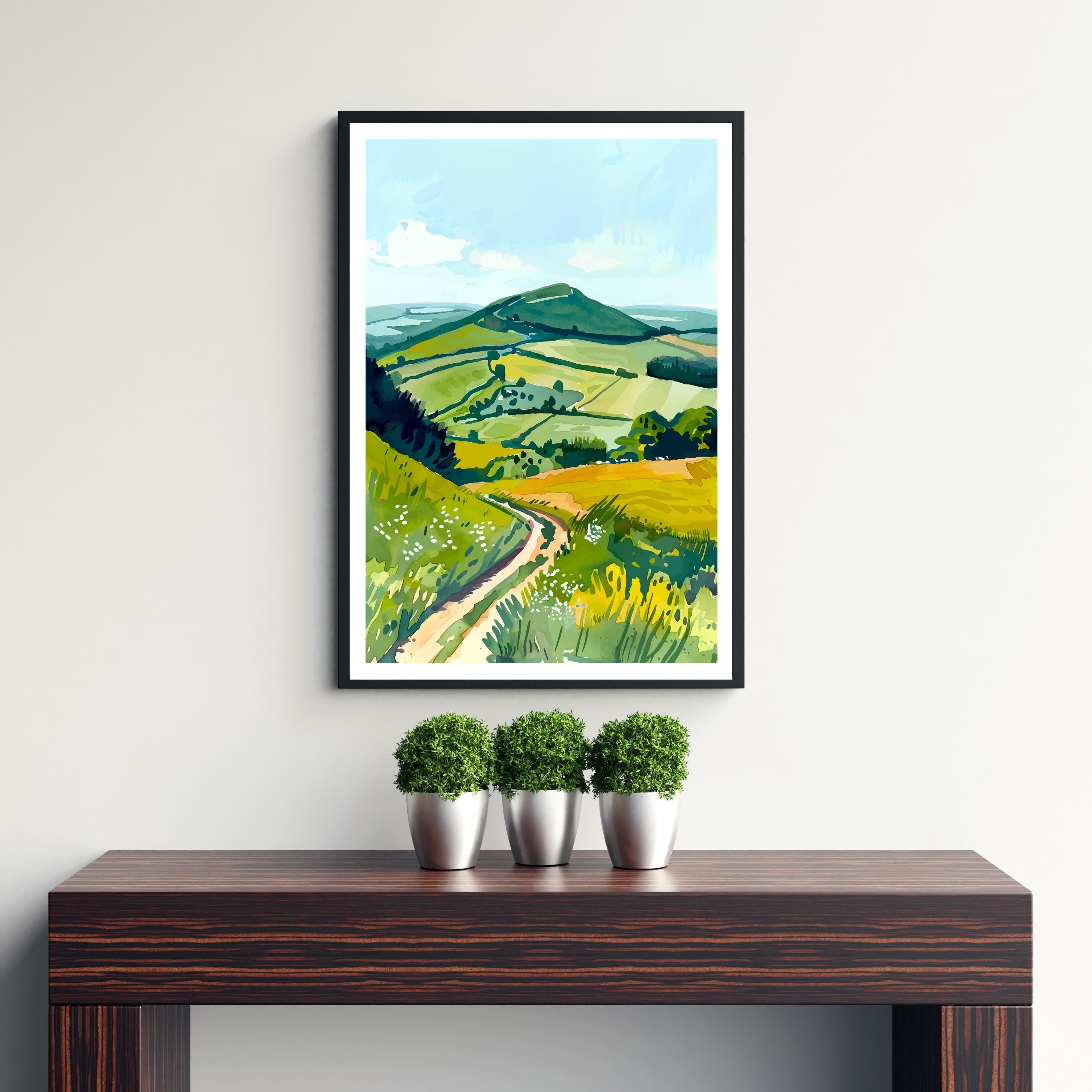 Chiltern Hills England Travel Print Wall Decor Wall Art Chiltern Hills Wall Hanging Home Décor Chiltern Hills Gift Art Lovers British Art