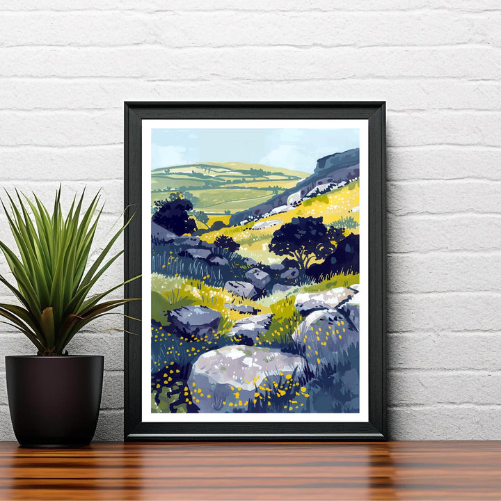 Dartmoor National Park Devon Travel Poster