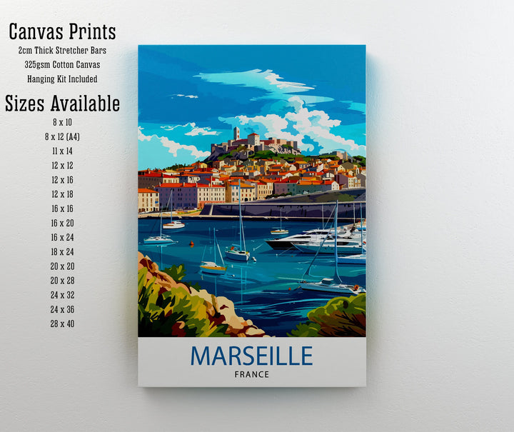 Marseille France Travel Print Wall Decor Wall Art Marseille Wall Hanging Home Décor Marseille Gift Art Lovers French Art Lover Gift