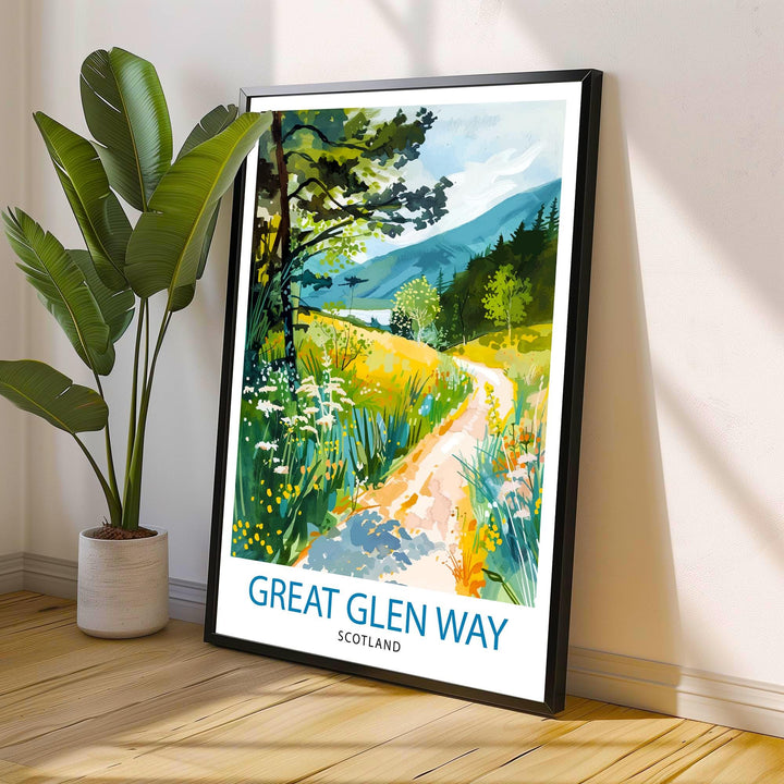 Great Glen Way Scotland Travel Poster