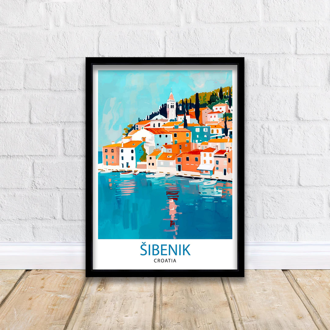 Sibenik Croatia Travel Print Wall Decor Wall Art Šibenik Wall Hanging Home Décor Šibenik Gift Art Lovers Croatian Art Lover Gift Print Art