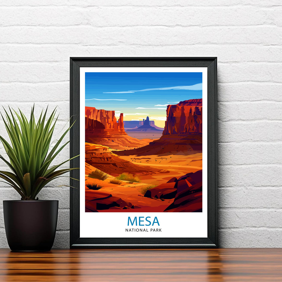 Mesa Verde National Park Colorado Travel Print Wall Decor Wall Art Mesa Verde Wall Hanging Home Décor Mesa Verde Gift Art Lovers American