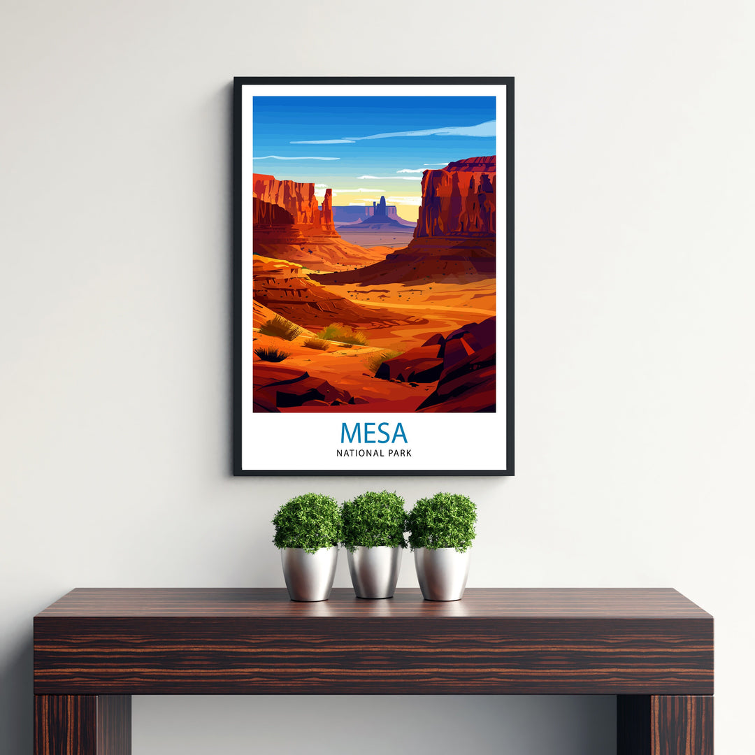 Mesa Verde National Park Colorado Travel Print Wall Decor Wall Art Mesa Verde Wall Hanging Home Décor Mesa Verde Gift Art Lovers American