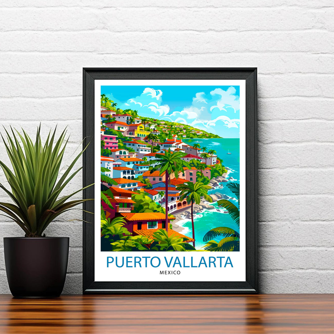 Puerto Vallarta Mexico Travel Poster