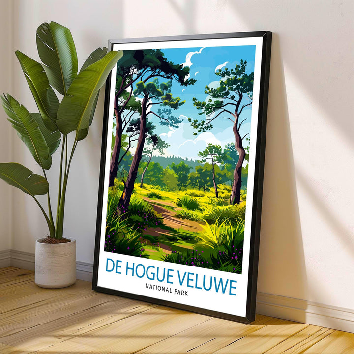 De Hoge Veluwe National Park Netherlands Travel Print Wall Decor Wall Art De Hoge Veluwe Wall Hanging Home Décor De Hoge Veluwe Gift Art