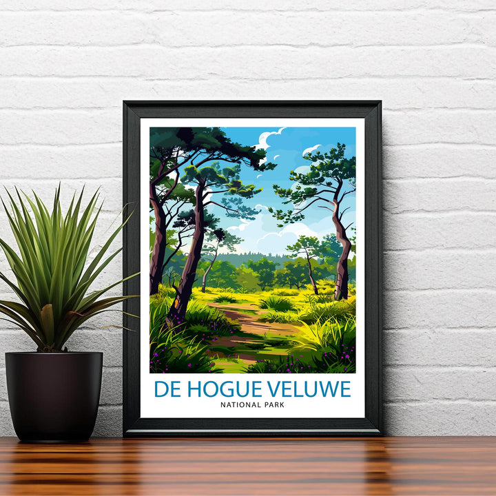 De Hoge Veluwe National Park Netherlands Travel Print Wall Decor Wall Art De Hoge Veluwe Wall Hanging Home Décor De Hoge Veluwe Gift Art