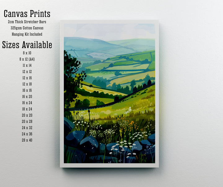 Peak District National Park England Travel Poster