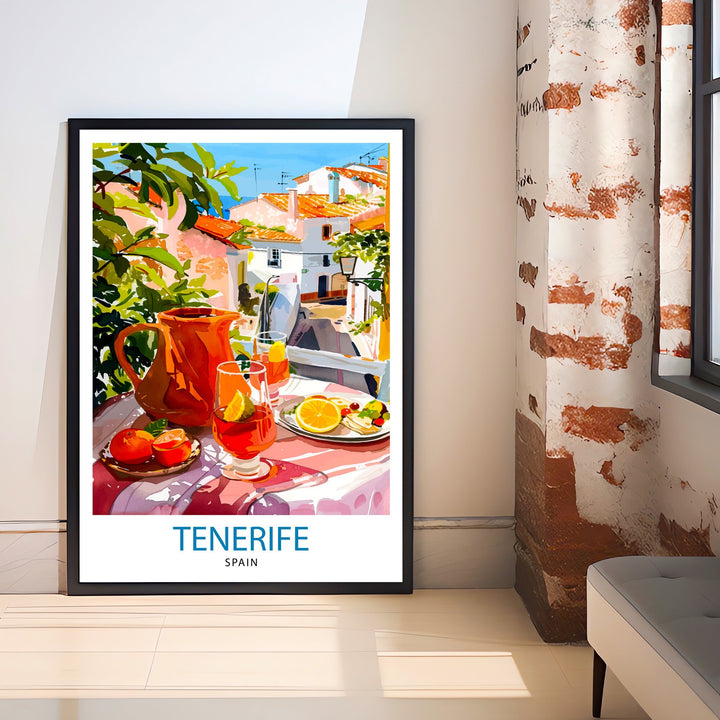 Tenerife Canary Islands Travel Print Wall Decor Wall Art Tenerife Wall Hanging Home Décor Tenerife Gift Art Lovers Spanish Art Lover Gift