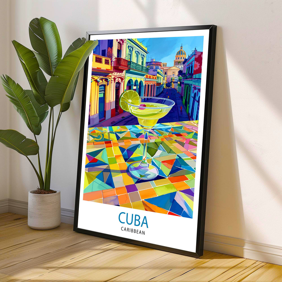 Cuba Travel Print Wall Decor Wall Art Cuba Wall Hanging Home Décor Cuba Gift Art Lovers Caribbean Art Lover Gift Print Art