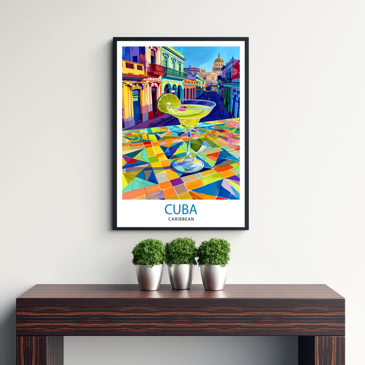 Cuba Travel Print Wall Decor Wall Art Cuba Wall Hanging Home Décor Cuba Gift Art Lovers Caribbean Art Lover Gift Print Art