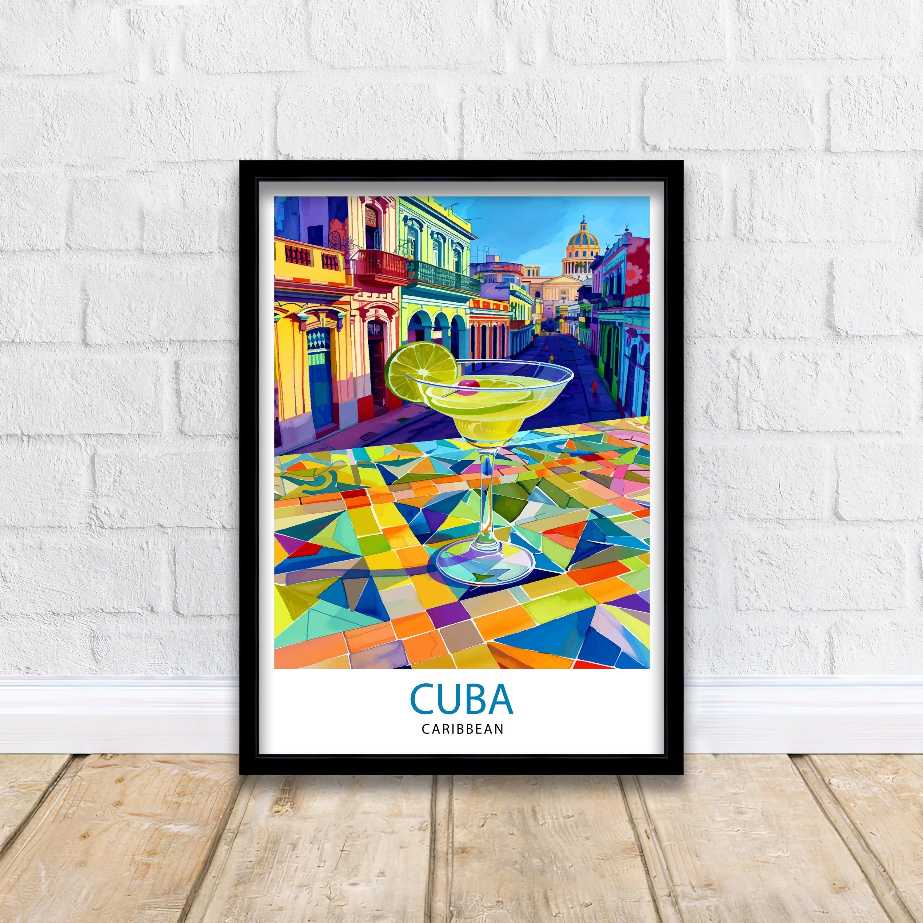 Cuba Travel Print Wall Decor Wall Art Cuba Wall Hanging Home Décor Cuba Gift Art Lovers Caribbean Art Lover Gift Print Art
